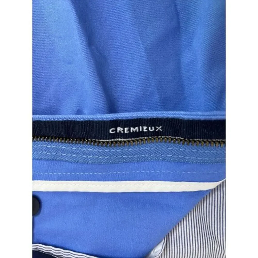 Cremieux Men's Size 40 Blue Chino Flat Front Shorts Comfort Stretch Cotton Blend